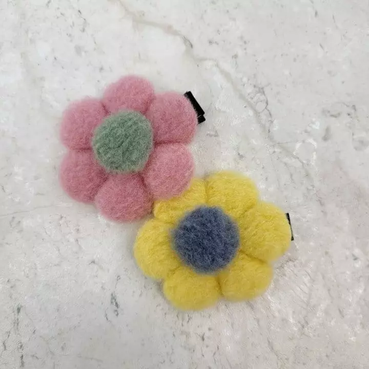 Miso - Korean Children Fashion - #childofig - Pink Yellow Hairpin - 3