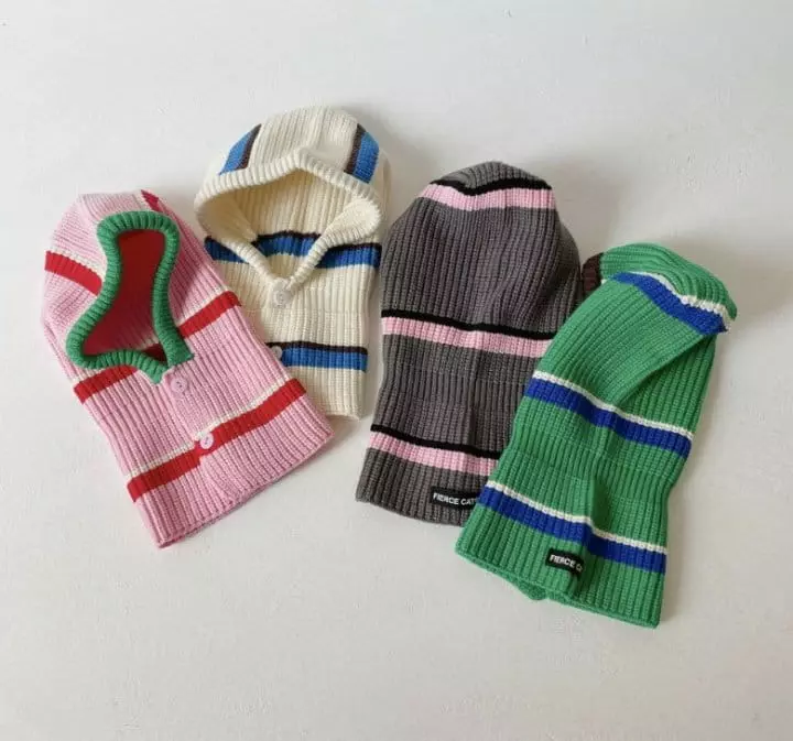 Miso - Korean Children Fashion - #childofig - Stripes Baraclava
