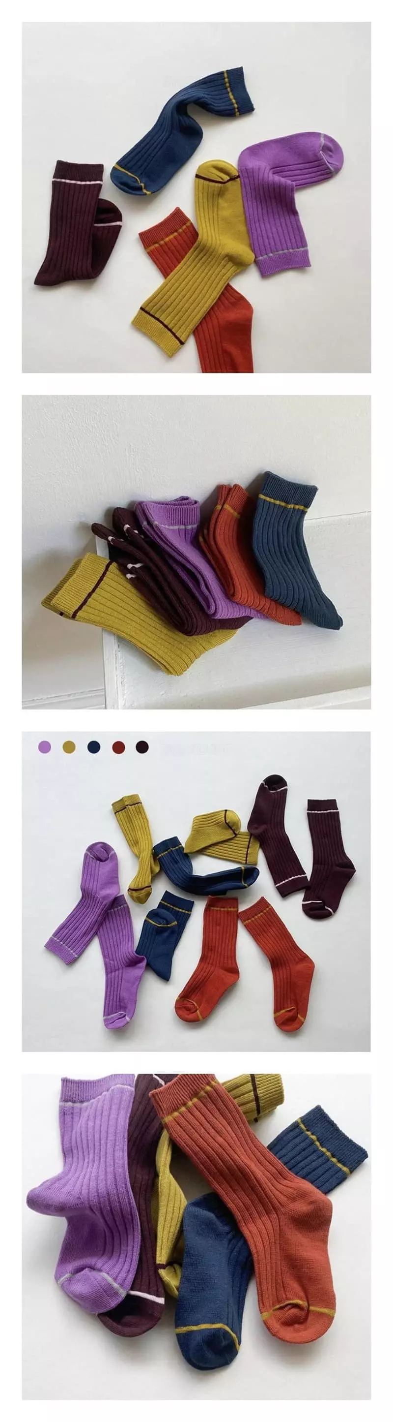 Miso - Korean Children Fashion - #childrensboutique - Maple Socks Set