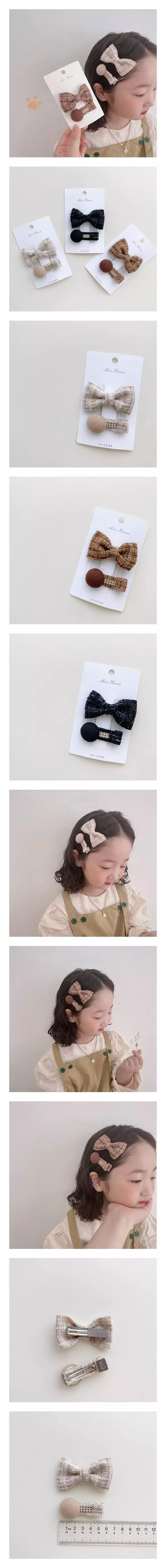 Miso - Korean Children Fashion - #designkidswear - New Twid Hairpin Set