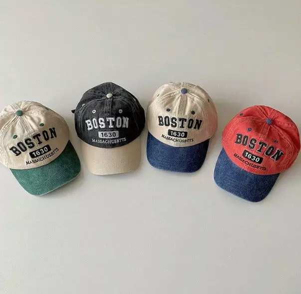 Miso - Korean Children Fashion - #kidsshorts - Boston Color Cap