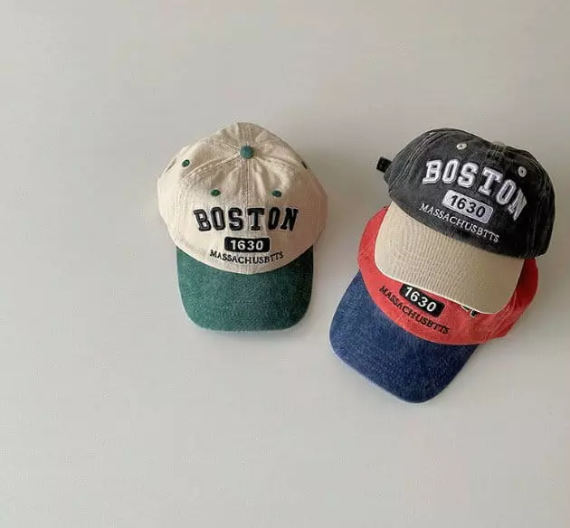 Miso - Korean Children Fashion - #kidsstore - Boston Color Cap - 2