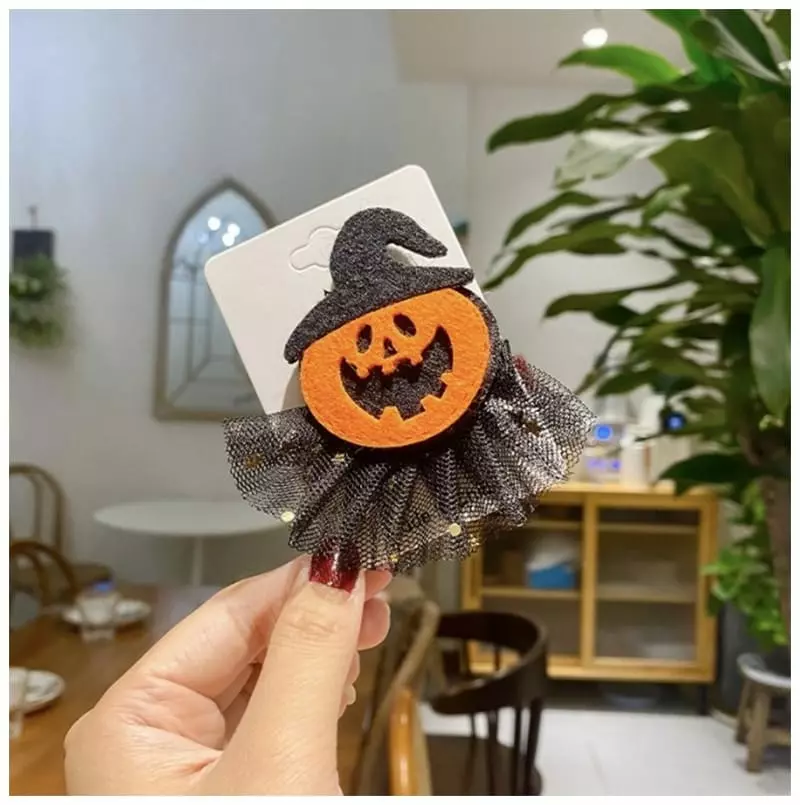 Miso - Korean Children Fashion - #magicofchildhood - Halloween Lace Hairpin - 3