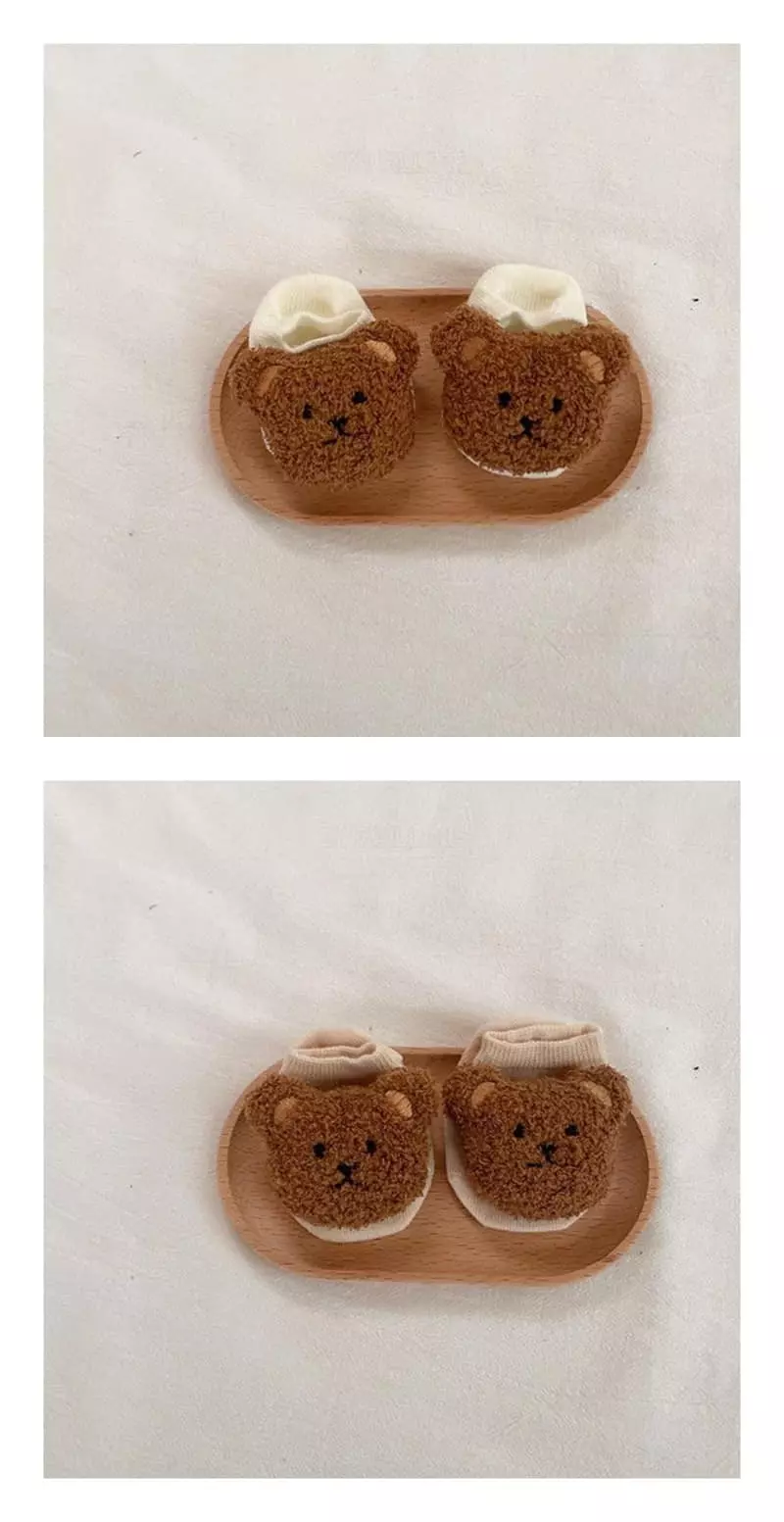 Miso - Korean Children Fashion - #minifashionista - Bear Socks