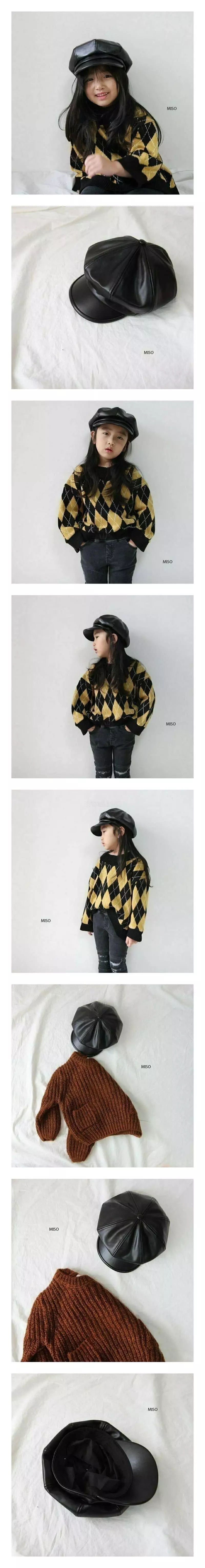 Miso - Korean Children Fashion - #stylishchildhood - Leather Bread Hat
