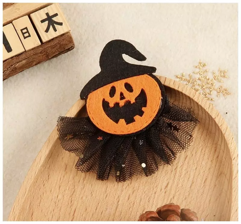 Miso - Korean Children Fashion - #stylishchildhood - Halloween Lace Hairpin - 8