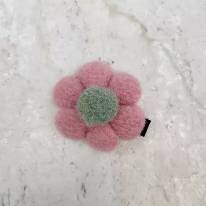 Miso - Korean Children Fashion - #toddlerclothing - Pink Yellow Hairpin