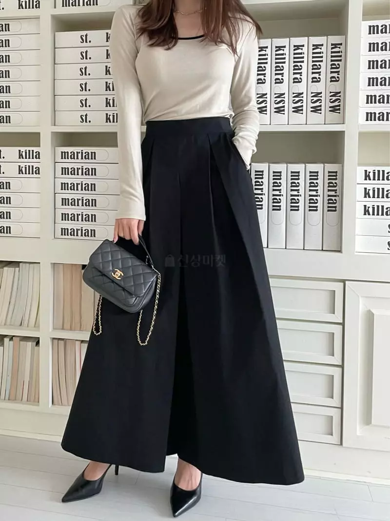Moheli - Korean Women Fashion - #momslook - Pintuck Wide Pants