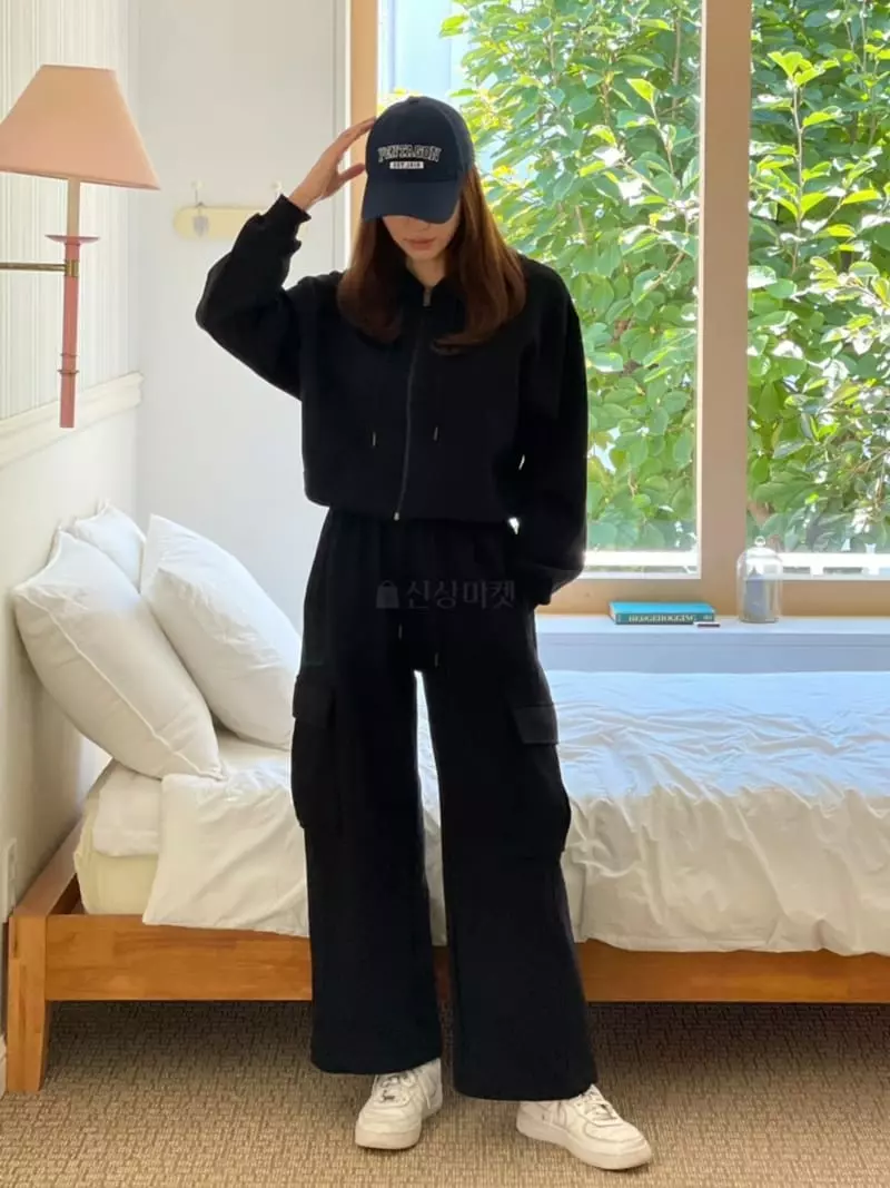 Moheli - Korean Women Fashion - #momslook - Mark Hoody Zip-up - 5