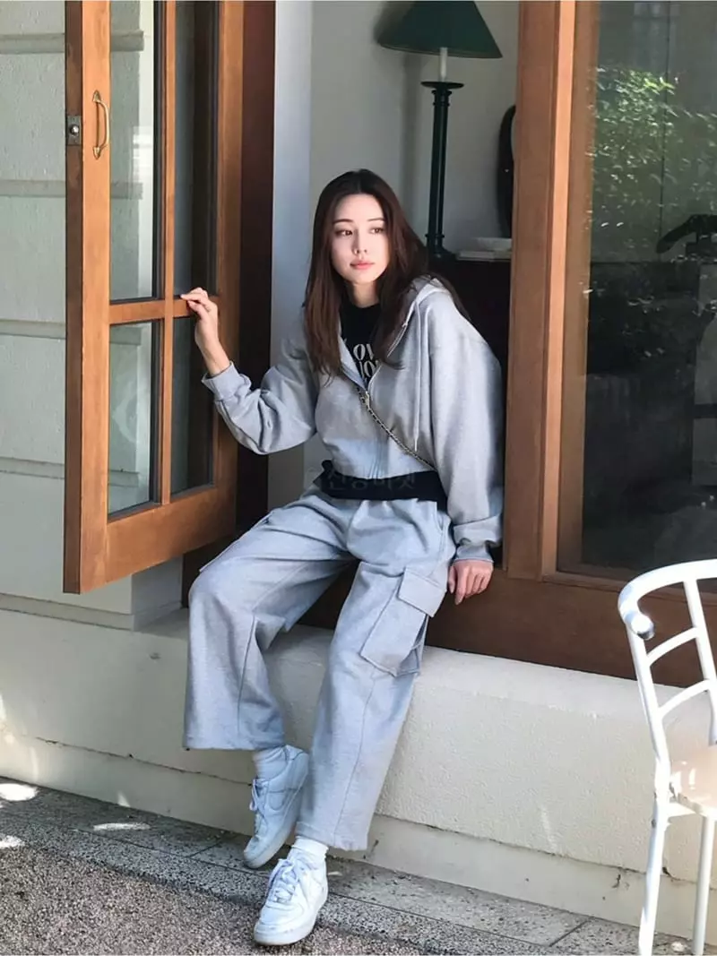 Moheli - Korean Women Fashion - #momslook - Mark Hoody Zip-up - 7