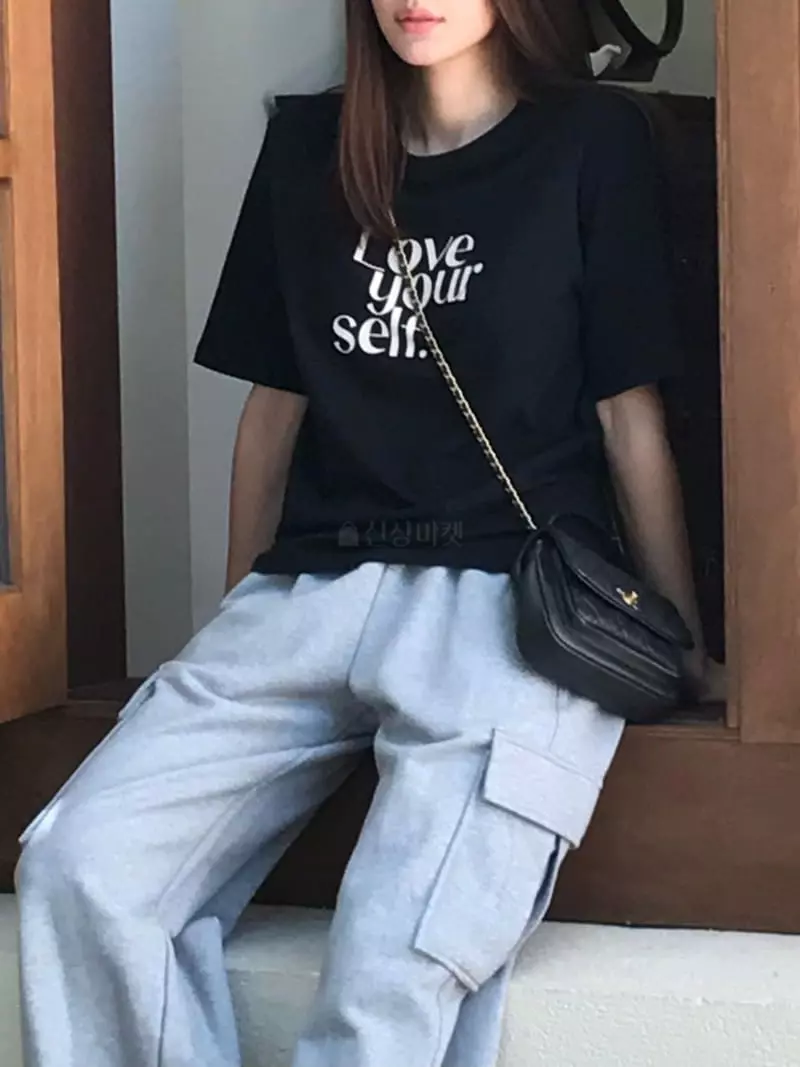 Moheli - Korean Women Fashion - #thatsdarling - Love Tee - 8