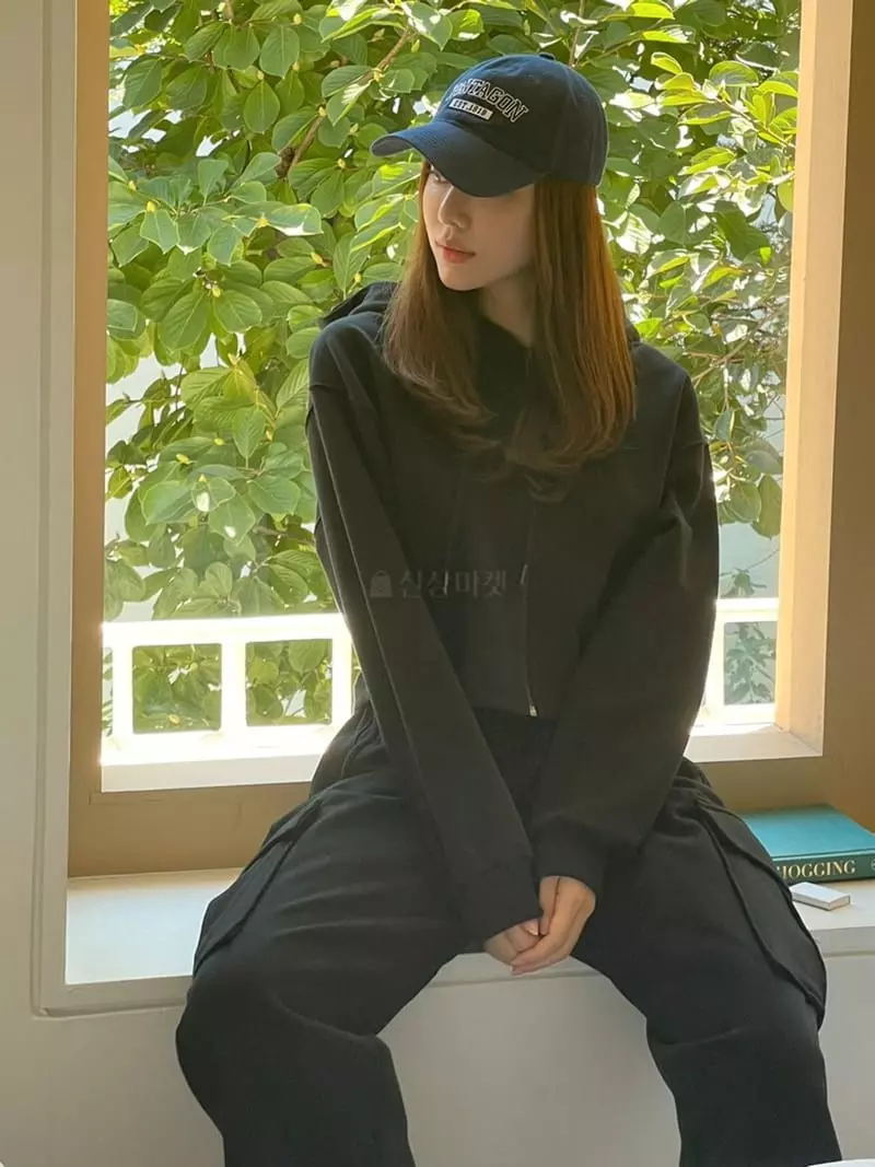 Moheli - Korean Women Fashion - #thatsdarling - Mark Hoody Zip-up - 3