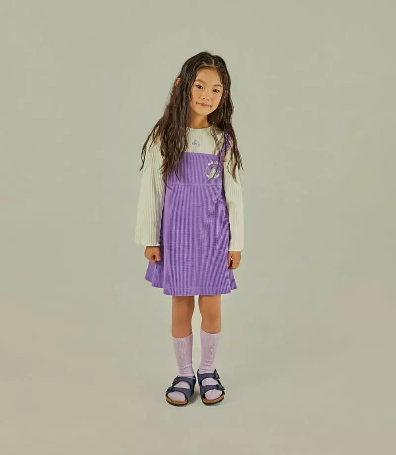 Mollybin - Korean Children Fashion - #Kfashion4kids - Dog Scrunch One-piece - 2