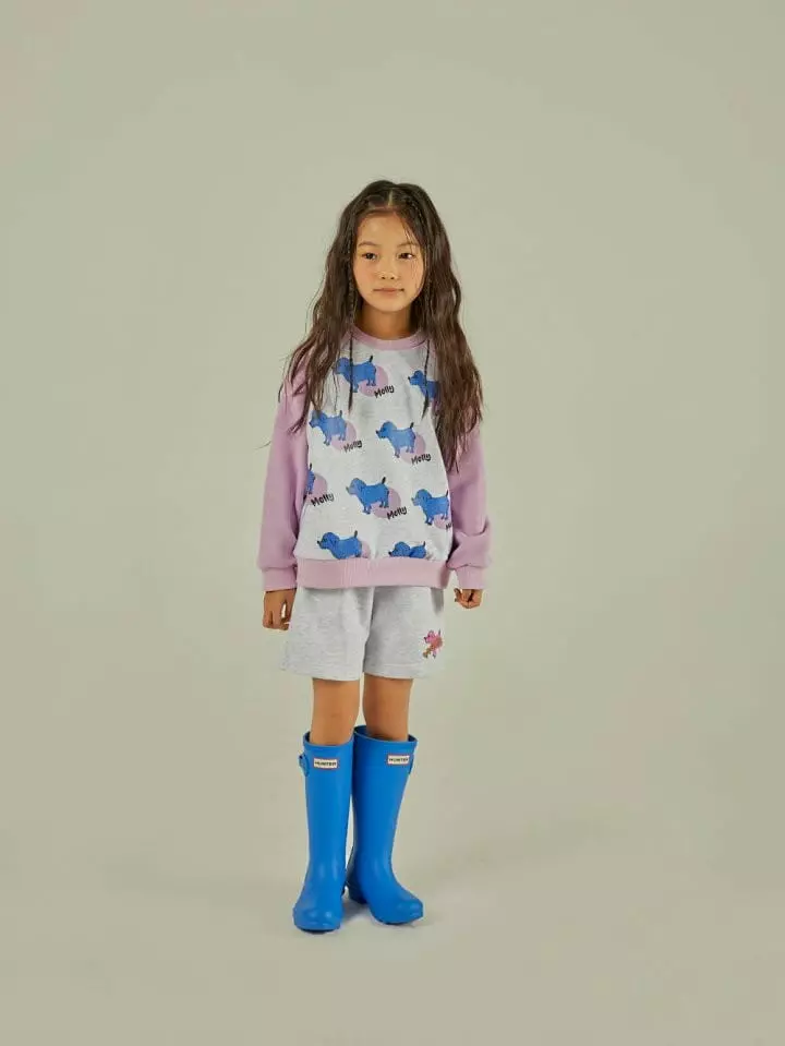 Mollybin - Korean Children Fashion - #designkidswear - Dog Half Banding Pants - 8