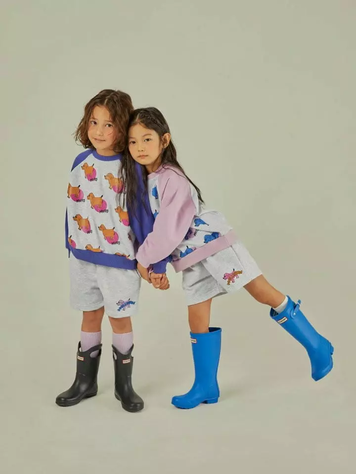 Mollybin - Korean Children Fashion - #discoveringself - Dog Half Banding Pants - 9