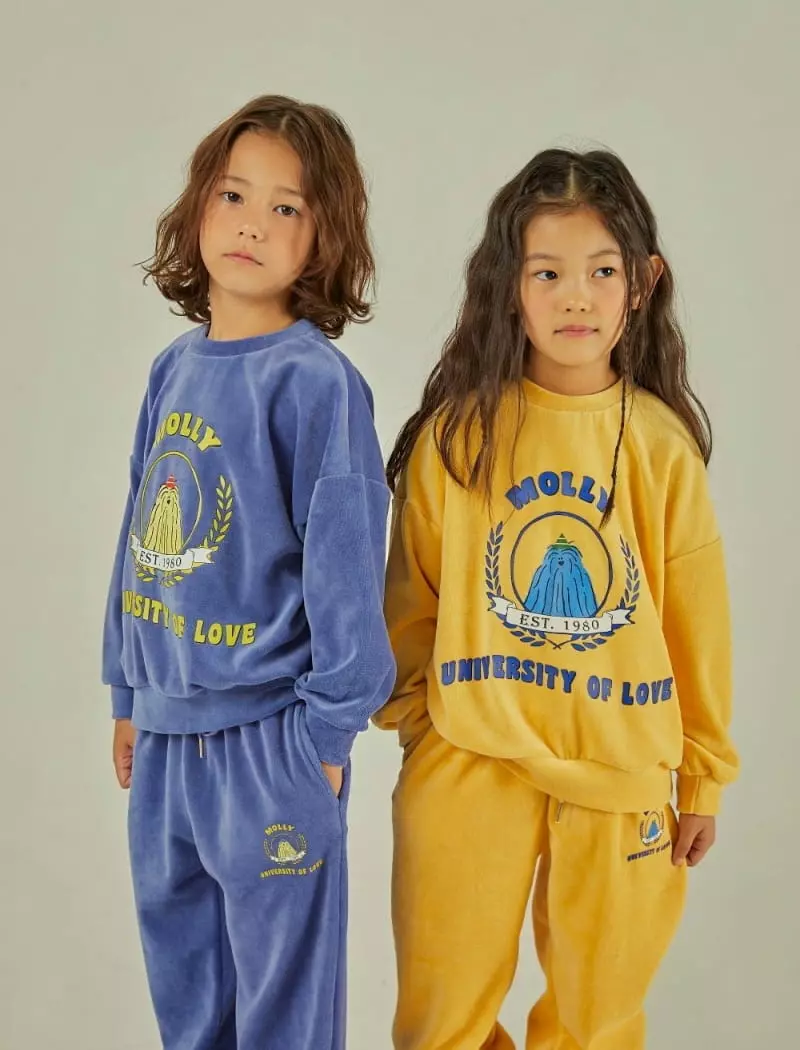 Mollybin - Korean Children Fashion - #discoveringself - Dog Velvet Sweatshirt - 7