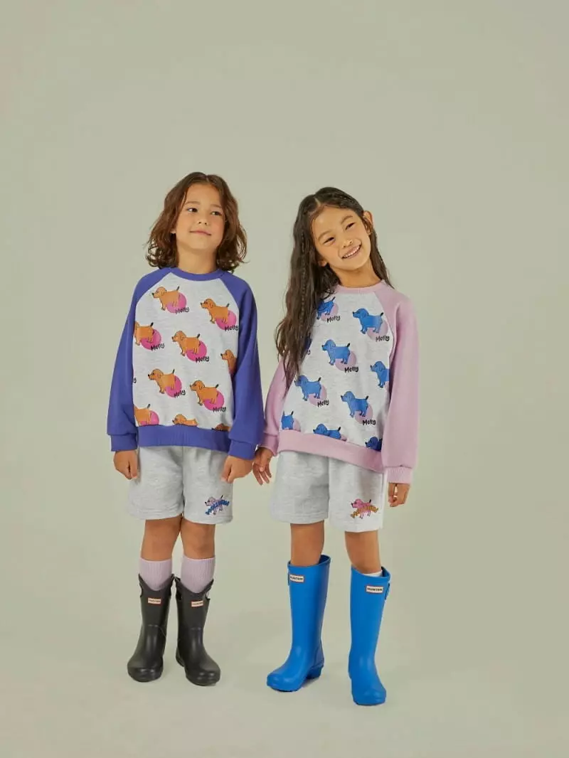 Mollybin - Korean Children Fashion - #fashionkids - Dog Raglan Sweatshirt - 9