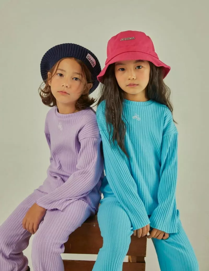 Mollybin - Korean Children Fashion - #fashionkids - Sugar Light Rib Tee