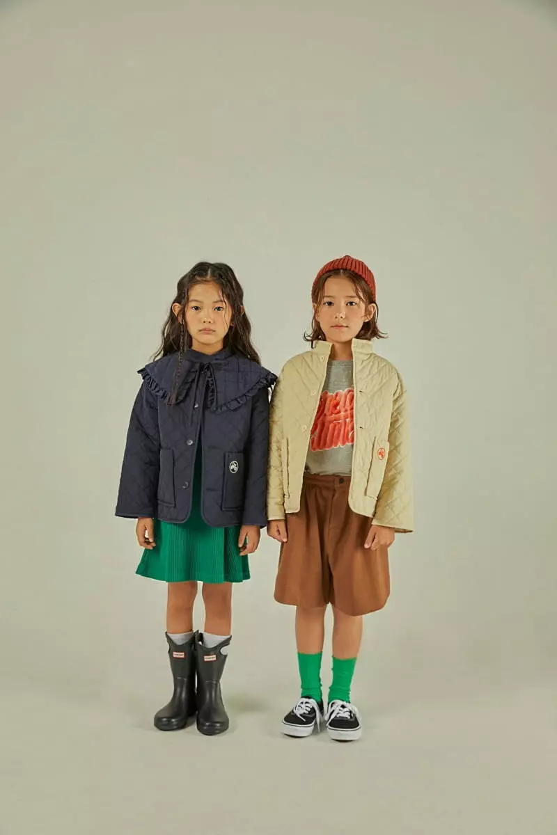 Mollybin - Korean Children Fashion - #kidzfashiontrend - Molly Collar Quilting Jacket - 5