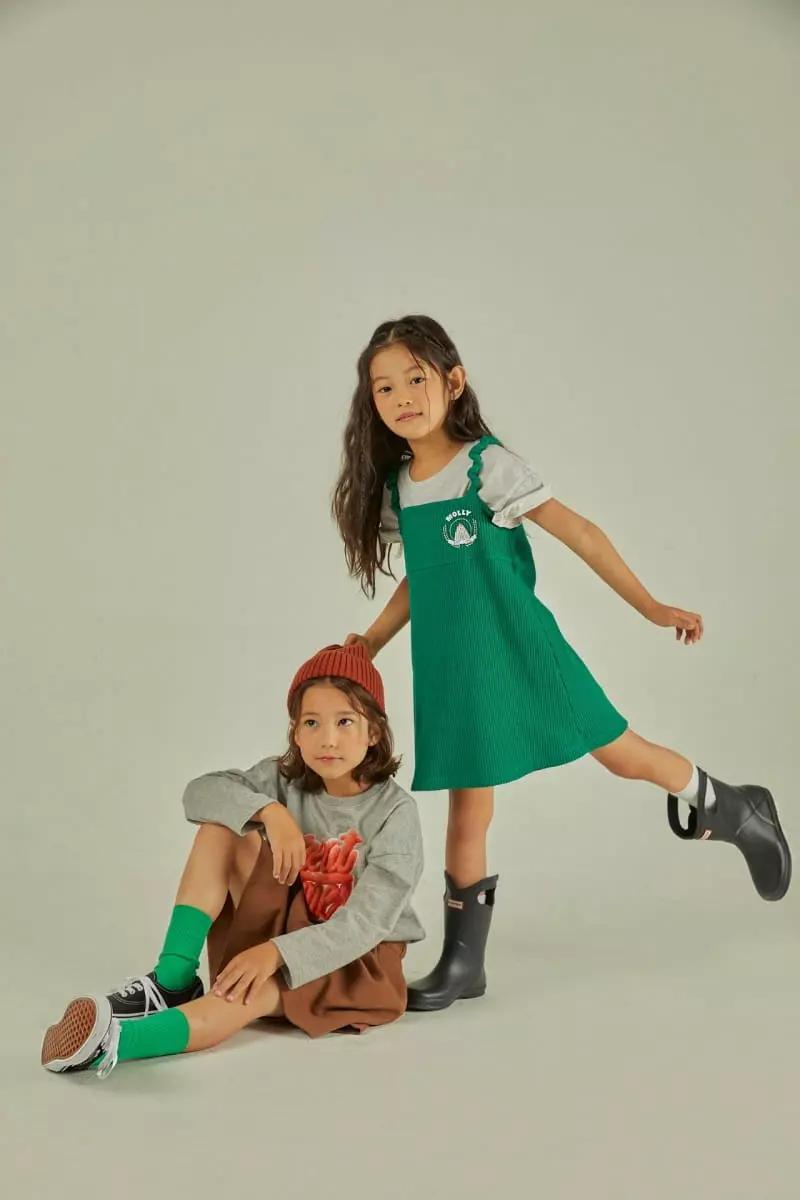 Mollybin - Korean Children Fashion - #prettylittlegirls - Dog Scrunch One-piece - 6