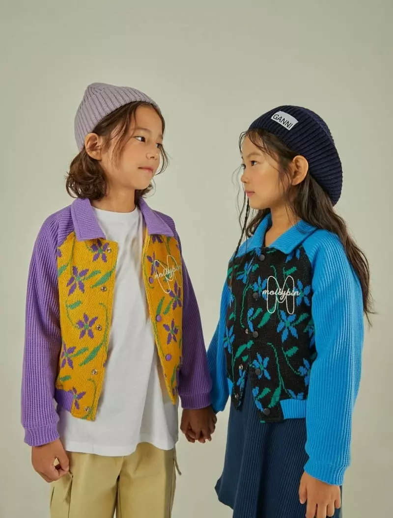 Mollybin - Korean Children Fashion - #stylishchildhood - Flower Color Jacket