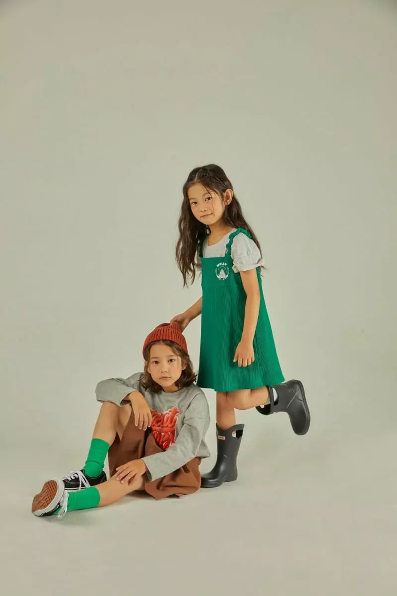 Mollybin - Korean Children Fashion - #todddlerfashion - Dog Scrunch One-piece - 7