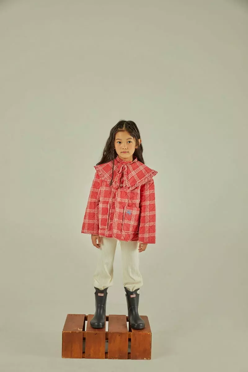 Mollybin - Korean Children Fashion - #toddlerclothing - Molly Collar Quilting Jacket - 12