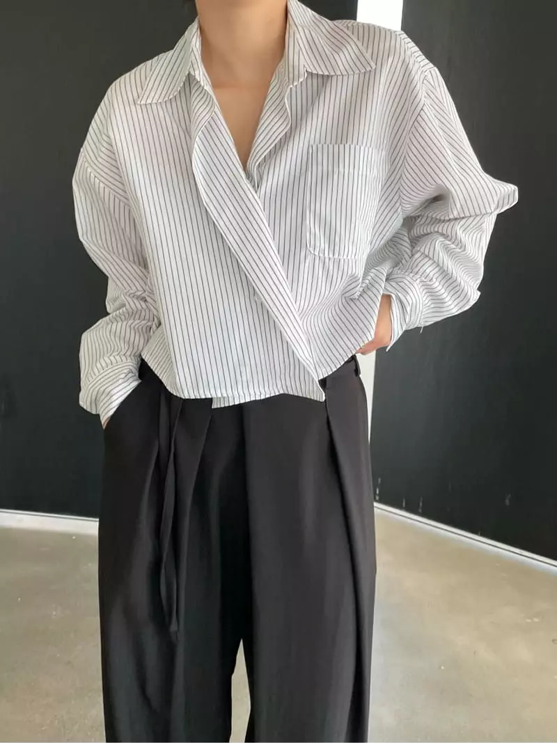 Moment - Korean Women Fashion - #womensfashion - Betty Crop Shirt - 4