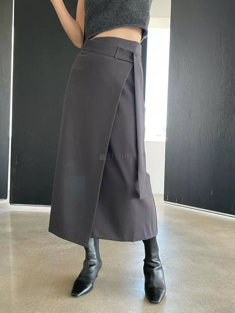 Moment - Korean Women Fashion - #momslook - Feed Wrap Skirt - 2