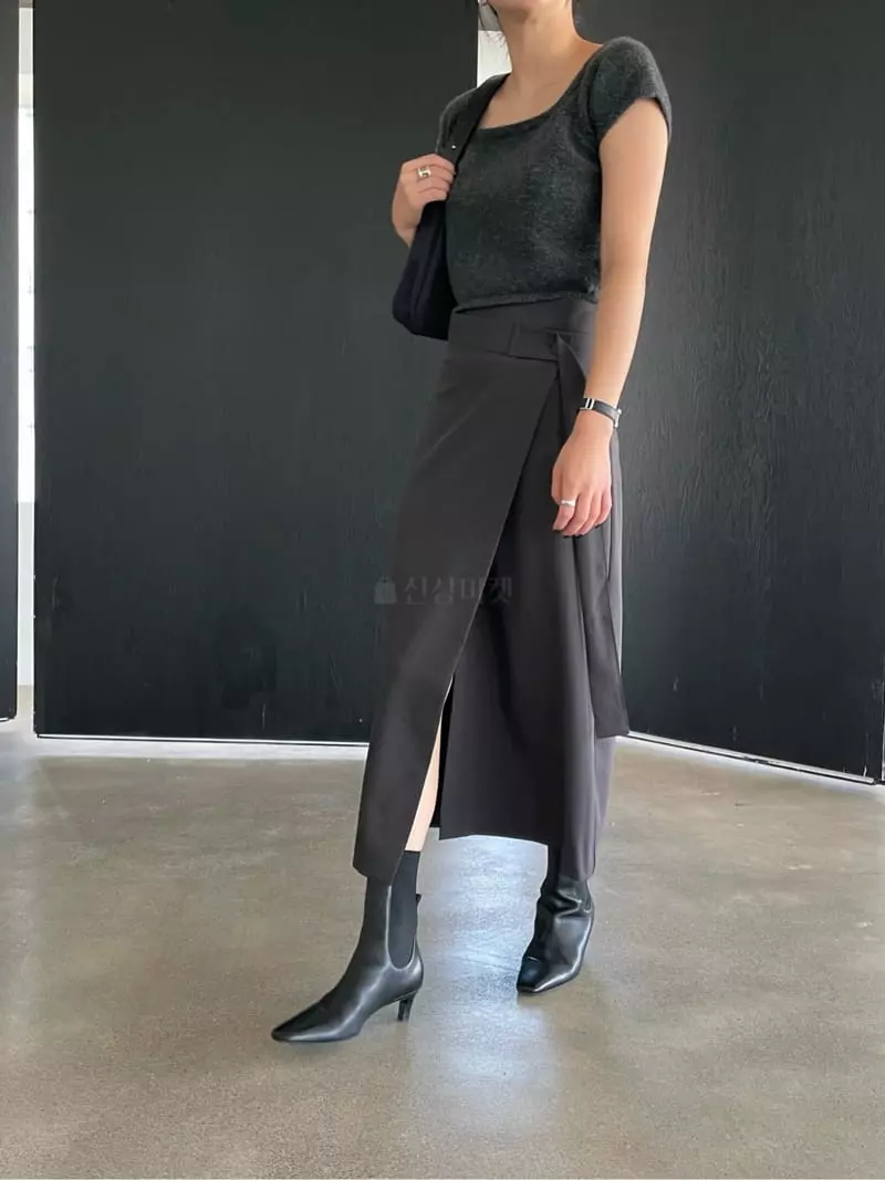 Moment - Korean Women Fashion - #womensfashion - Feed Wrap Skirt - 4