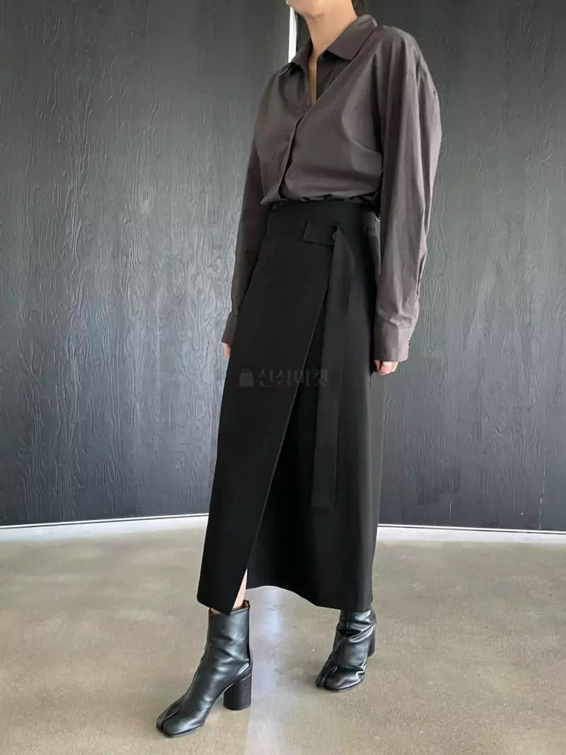 Moment - Korean Women Fashion - #momslook - Feed Wrap Skirt - 6