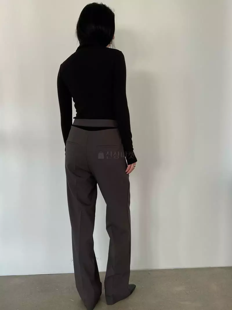 Moment - Korean Women Fashion - #momslook - Cover Slit Pants - 11