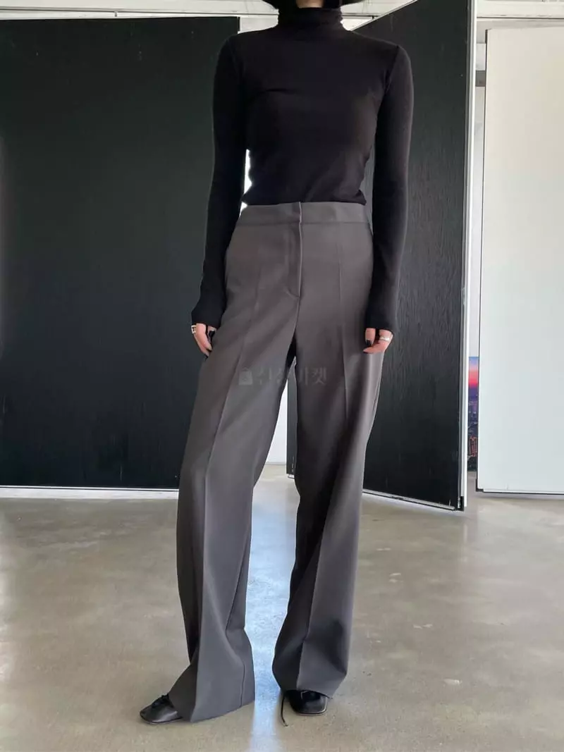 Moment - Korean Women Fashion - #momslook - Cover Slit Pants - 9