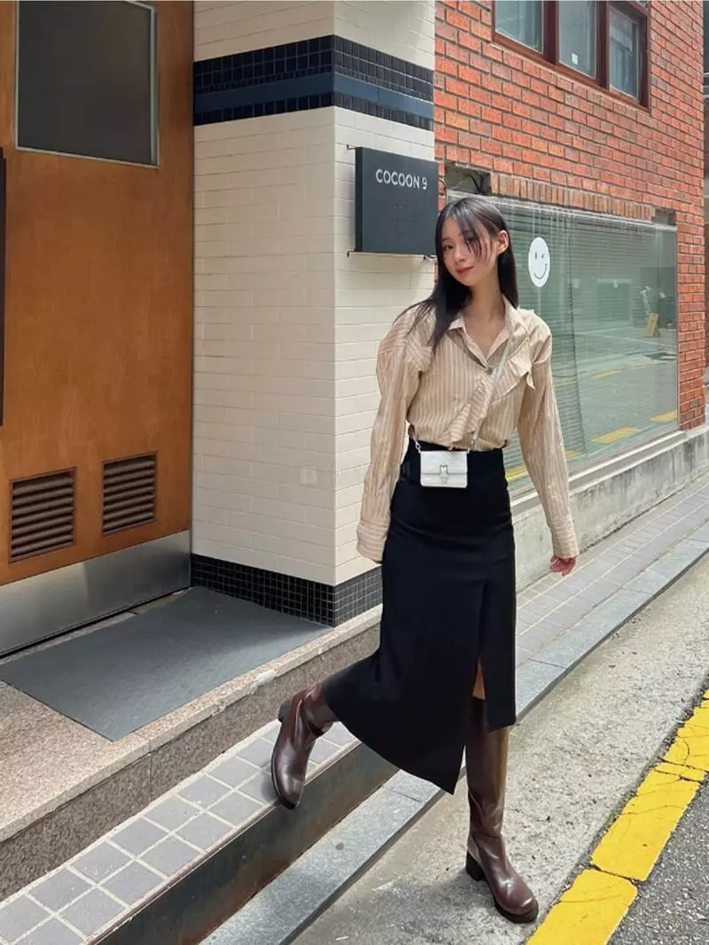 Moment - Korean Women Fashion - #momslook - Ant Unbal Skirt - 3