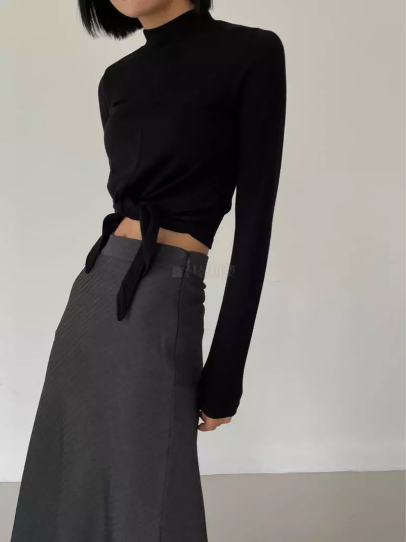 Moment - Korean Women Fashion - #momslook - Sig Twist Tee - 6