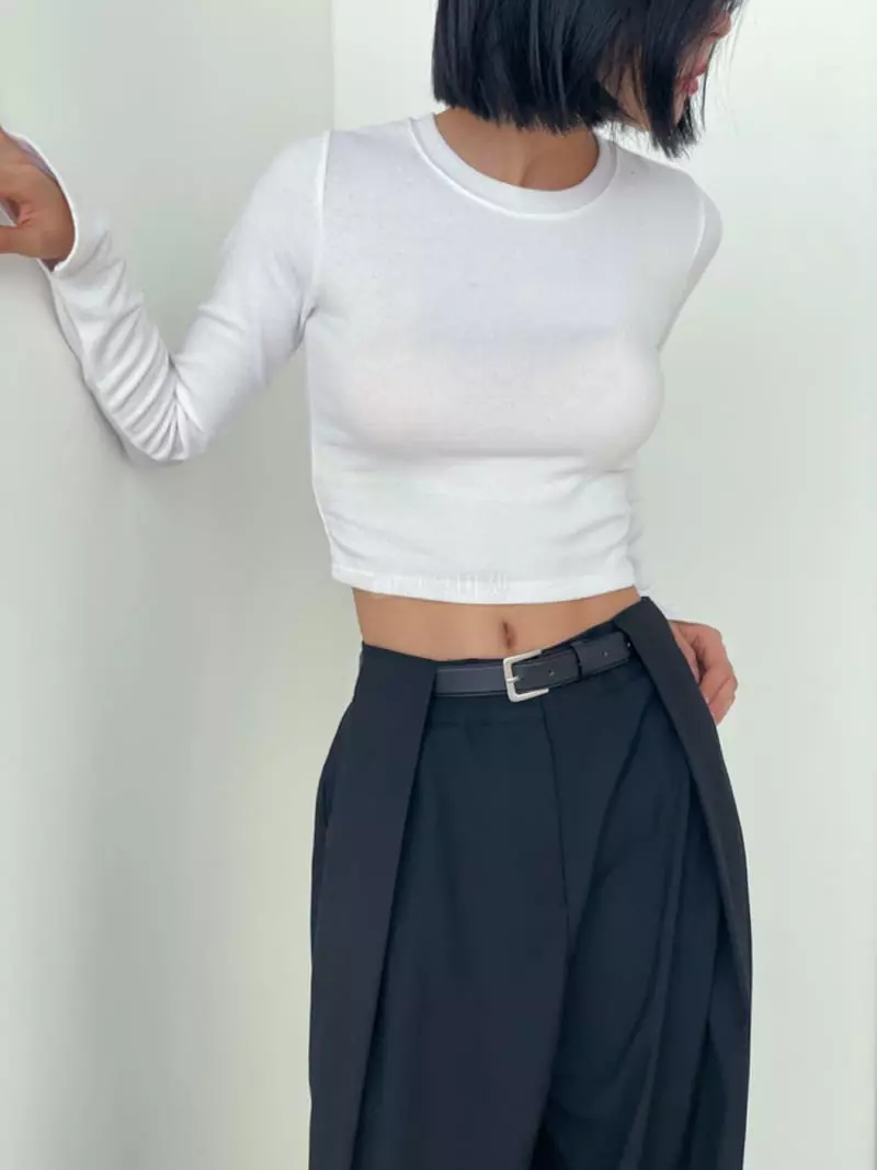 Moment - Korean Women Fashion - #momslook - Bale Tee - 3
