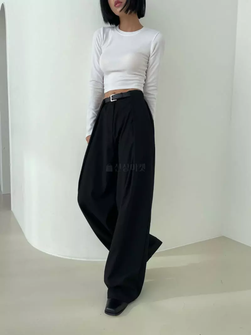 Moment - Korean Women Fashion - #momslook - Bale Tee - 5
