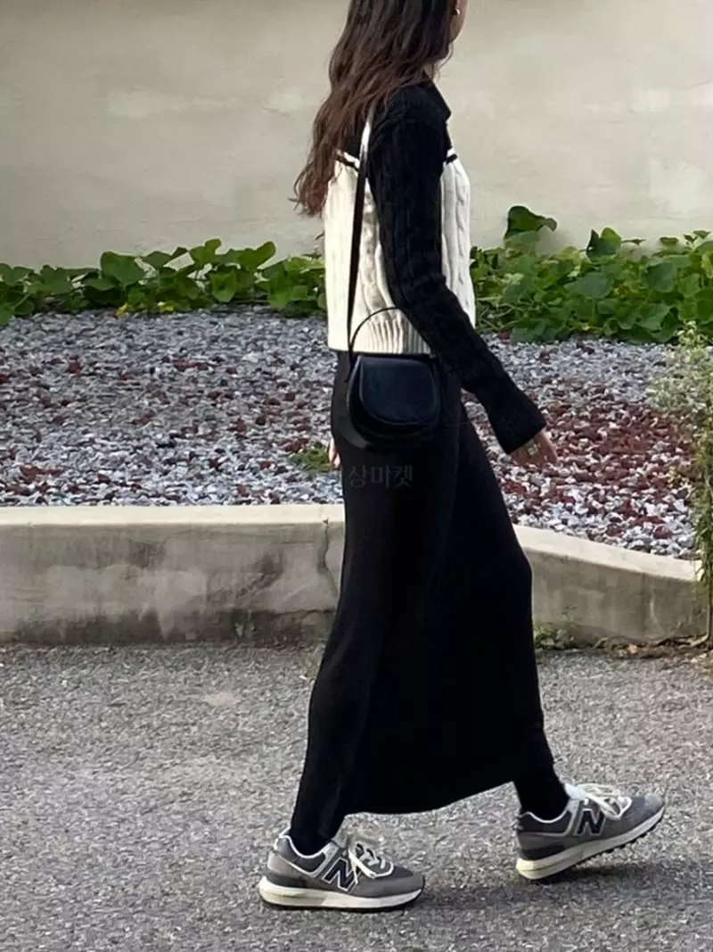 Moment - Korean Women Fashion - #momslook - Loni Long Skirt - 2