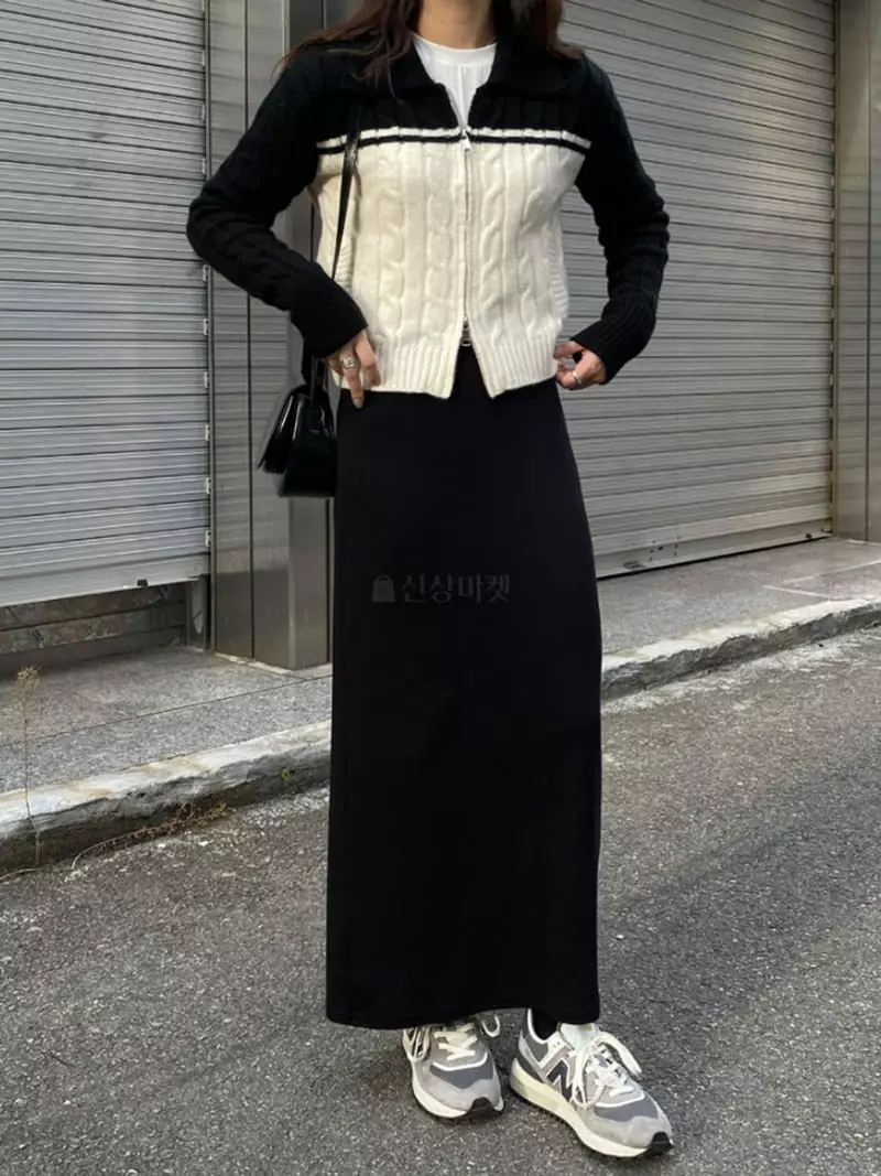 Moment - Korean Women Fashion - #momslook - Loni Long Skirt - 6