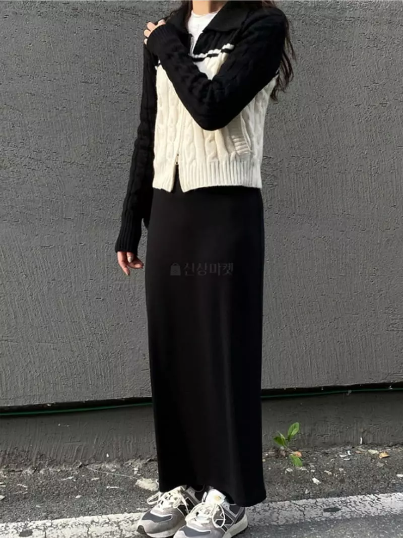 Moment - Korean Women Fashion - #momslook - Loni Long Skirt - 8