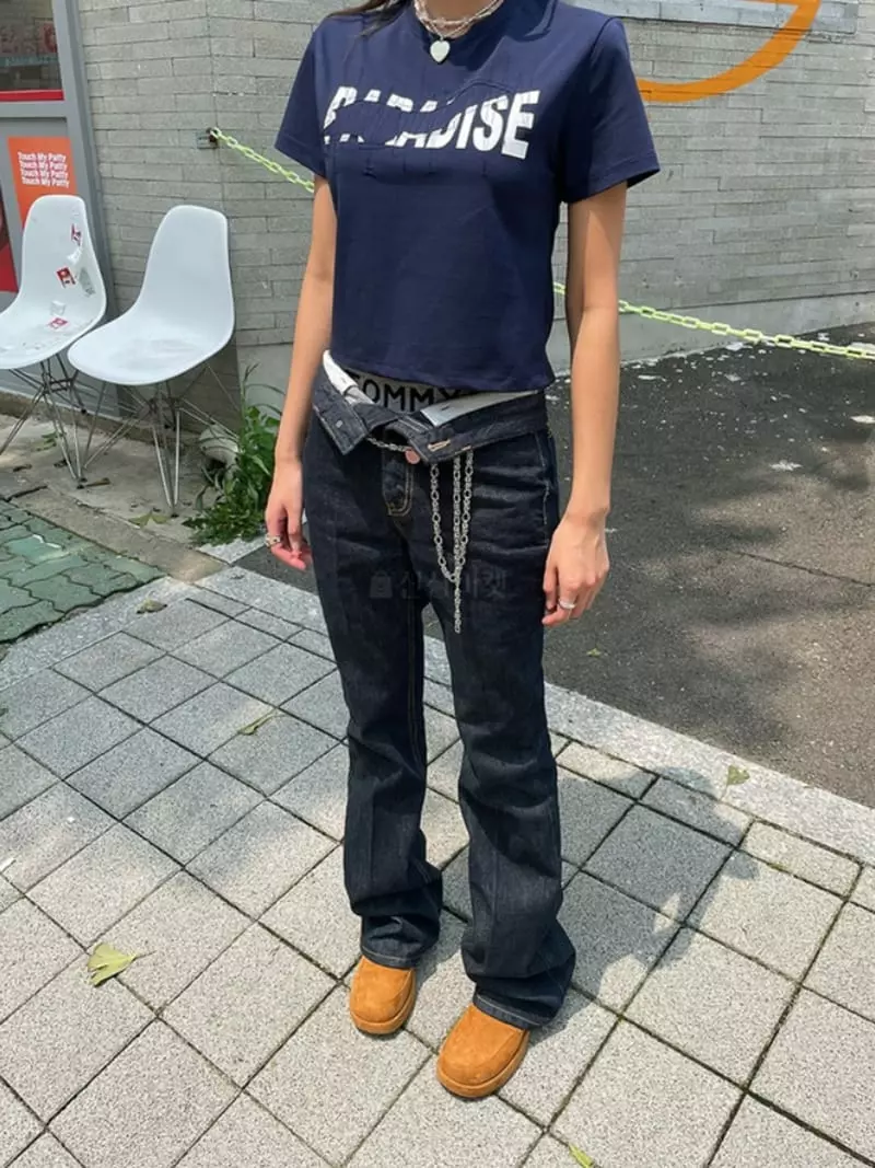 Moment - Korean Women Fashion - #momslook - Non Pad Jeans - 5