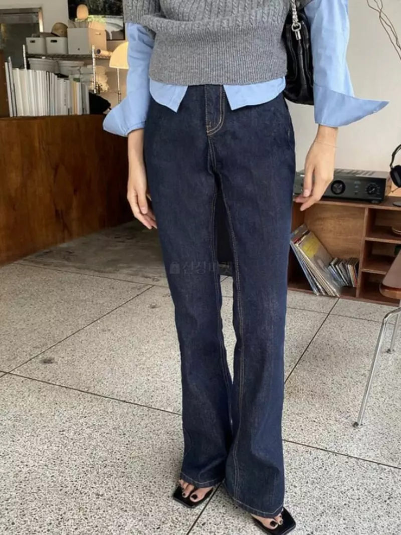 Moment - Korean Women Fashion - #momslook - Non Pad Jeans - 6