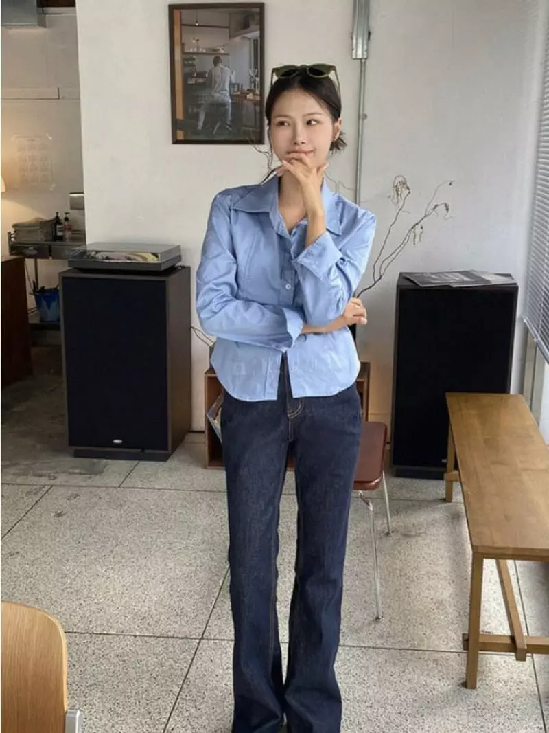 Moment - Korean Women Fashion - #momslook - Non Pad Jeans - 7
