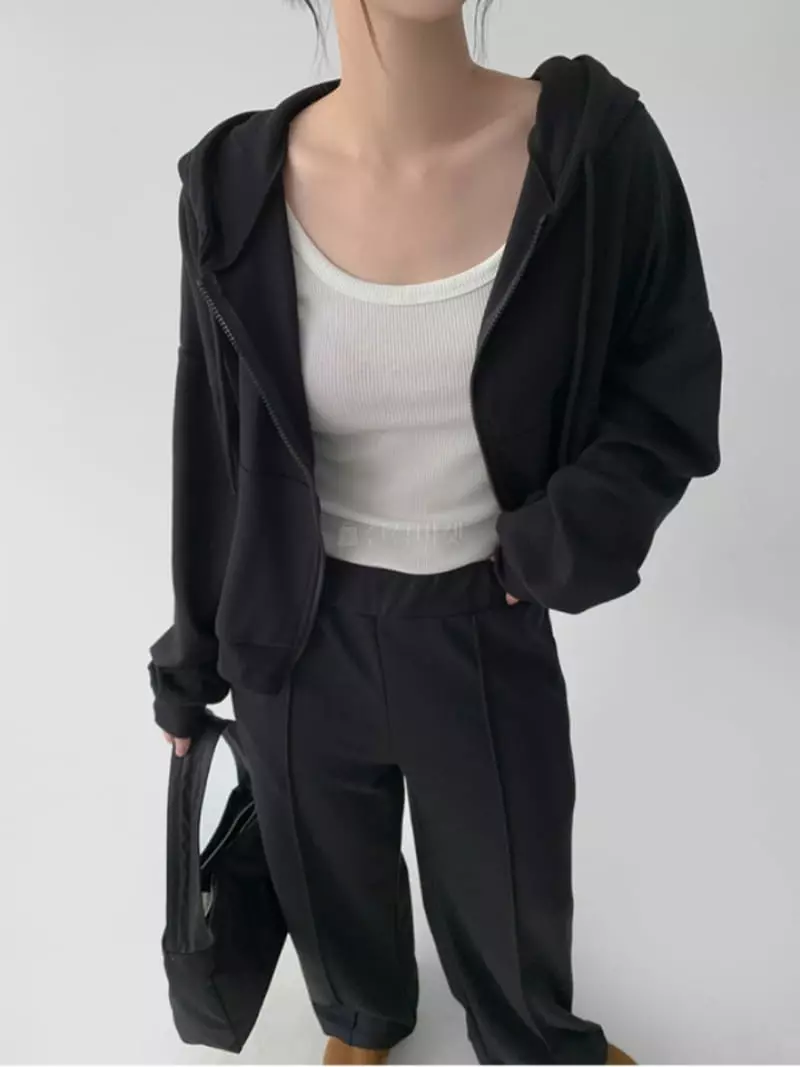 Moment - Korean Women Fashion - #momslook - Gram U Neck Tee - 2