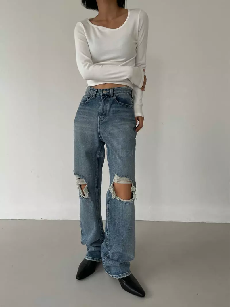 Moment - Korean Women Fashion - #romanticstyle - Way Tee - 2