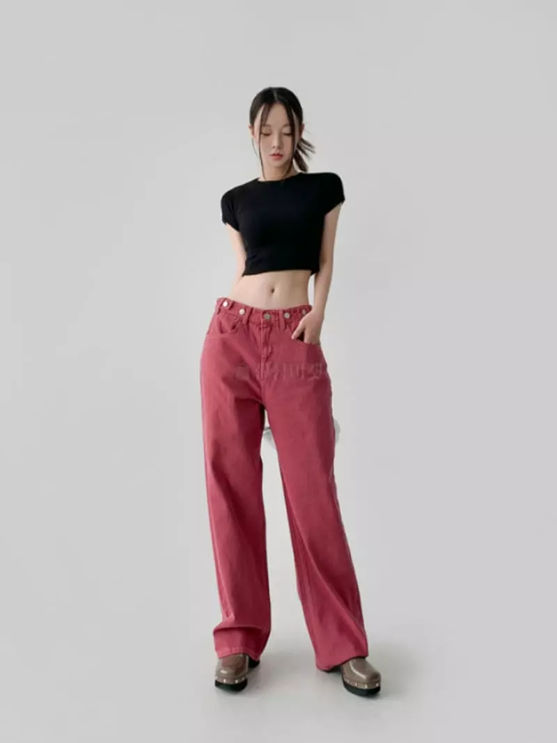 Moment - Korean Women Fashion - #shopsmall - Warm Crop Tee - 2