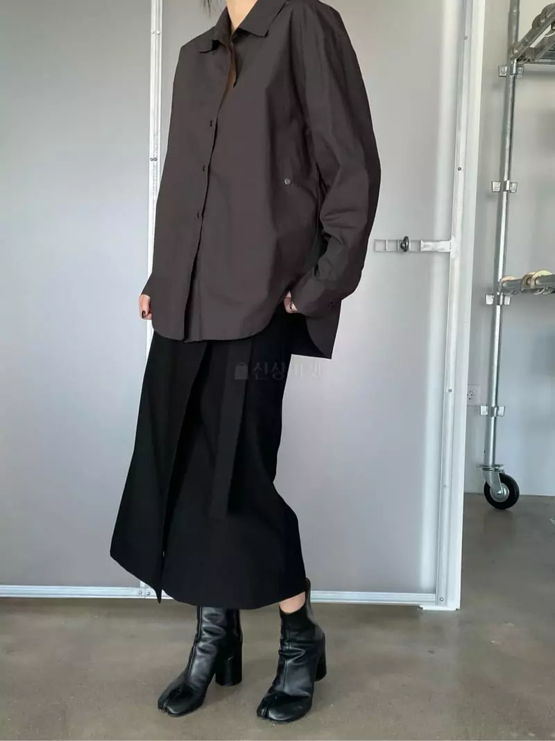 Moment - Korean Women Fashion - #thatsdarling - Catch Slit Shirt - 6