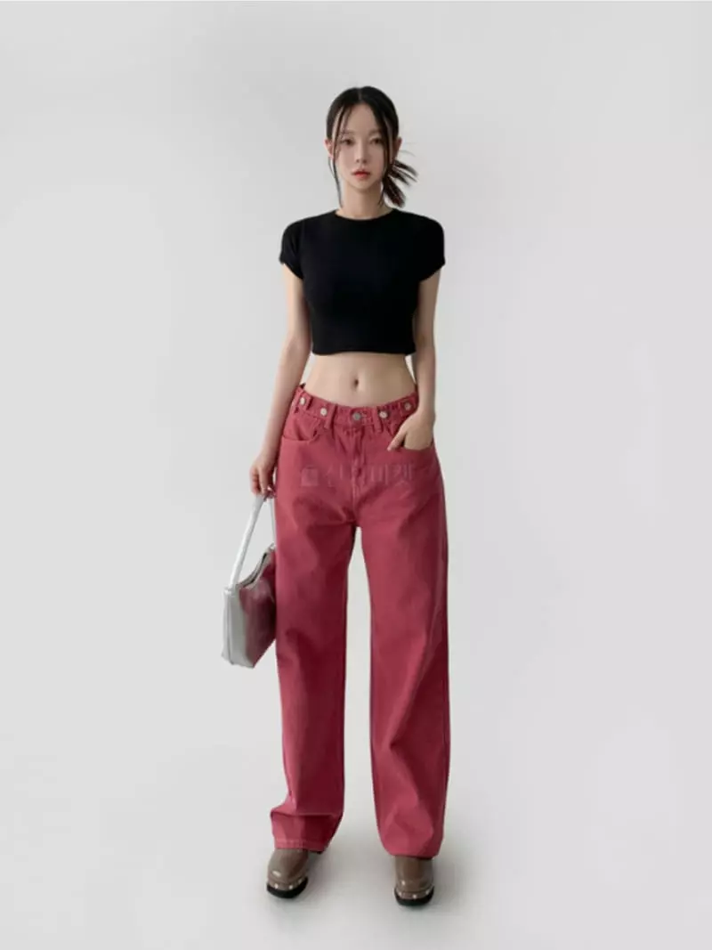 Moment - Korean Women Fashion - #thatsdarling - Warm Crop Tee - 3