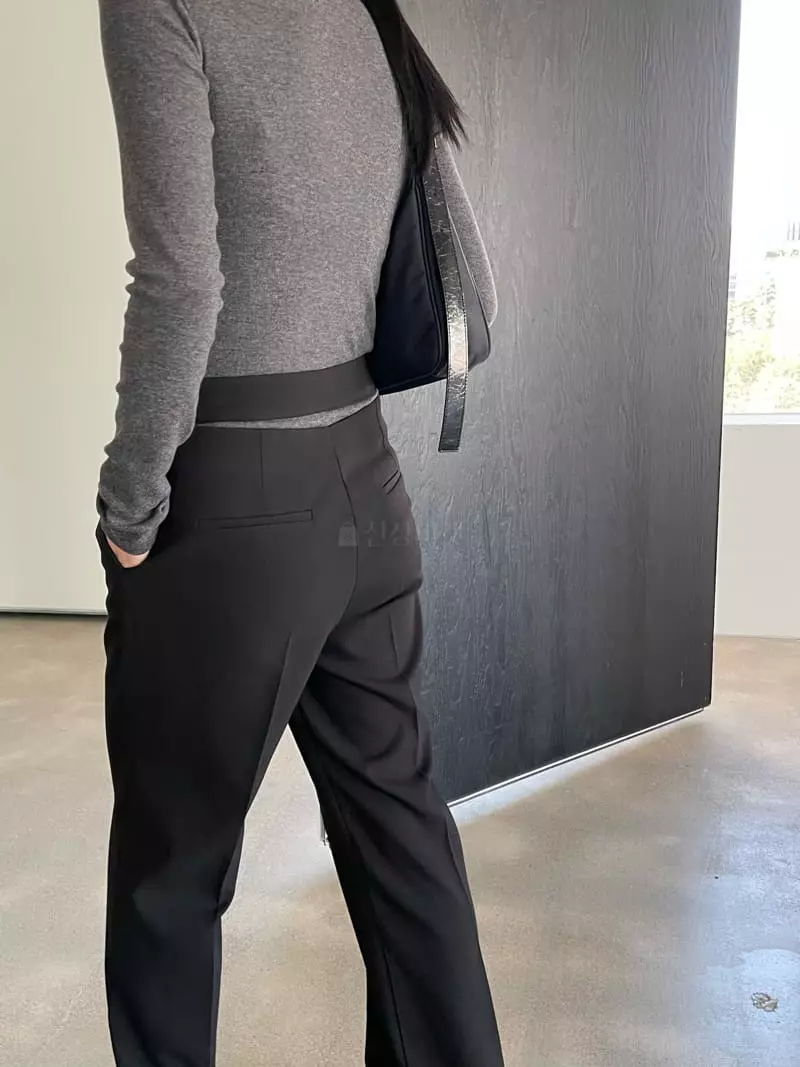 Moment - Korean Women Fashion - #vintageinspired - Cover Slit Pants