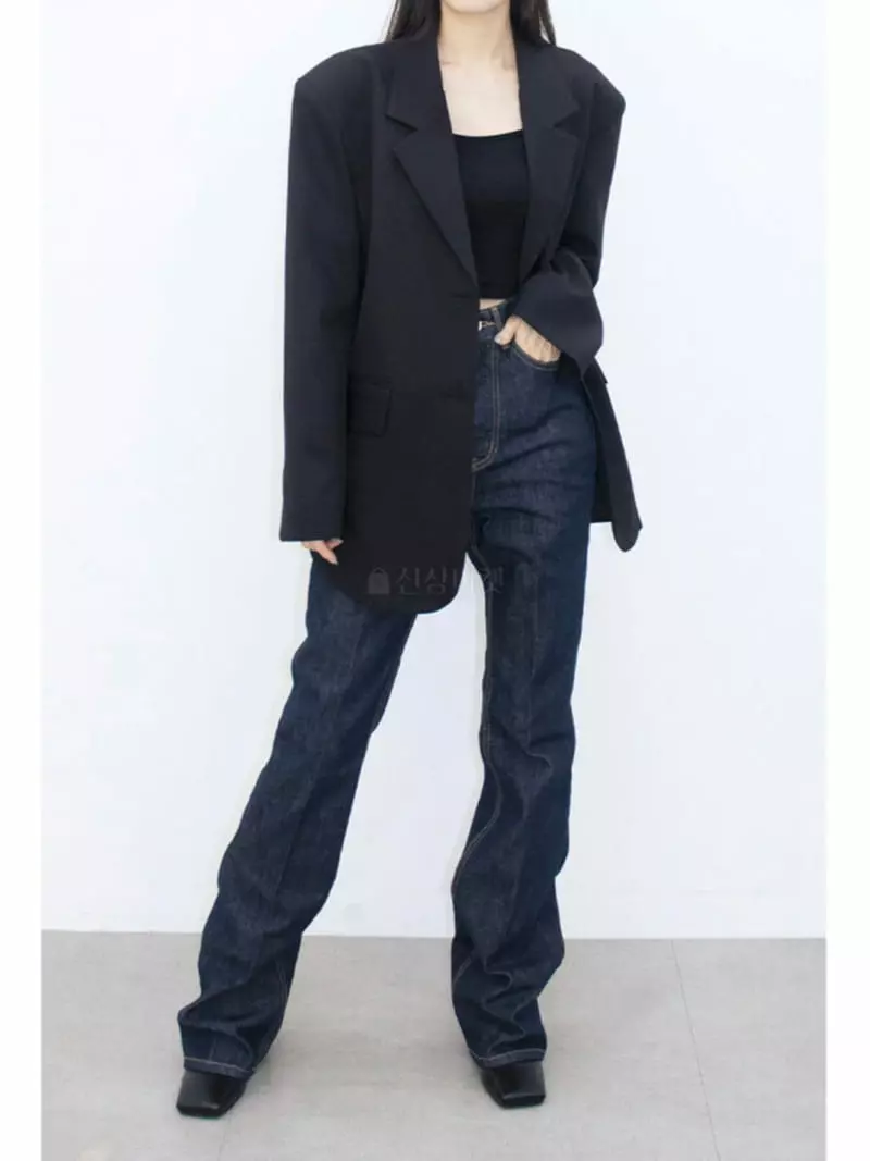 Moment - Korean Women Fashion - #vintageinspired - Non Pad Jeans - 9